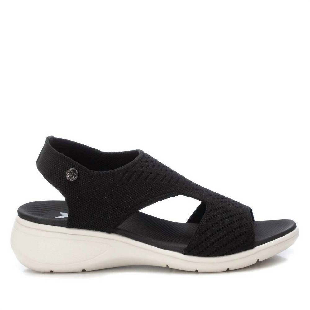 NEW XTI women's wedge sandals in black